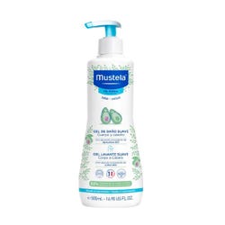 Ofertas, chollos, descuentos y cupones de MUSTELA Gel Dermo Limpiador | 500ML Gel de baño suave con aguacate BIO